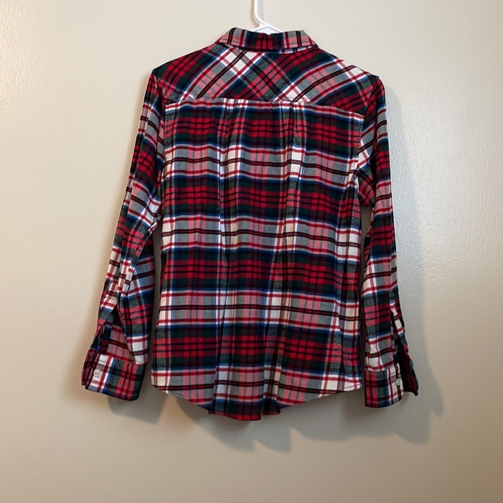 Lands’ End flannel shirt - Picture 2 of 6